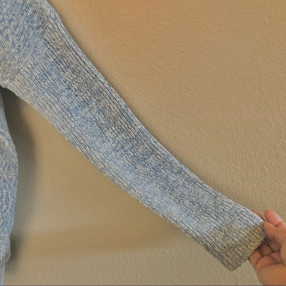 Gap Pointelle Ribbed Trim Open Front Cardigan Sweater Size Medium - Picture 5 of 14